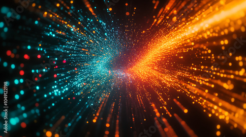 Wallpaper Mural Cinematic shot of digital code and data flowing on scr 9043cdbb-fc69-4421-ac0e-be57a17914d4.png Torontodigital.ca