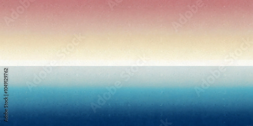 Calm gradients suggest a horizon where soft pastels meet deeper blues, reminiscent of a calm sunset over the ocean. Subtle transitions of shades are soothing and balanced with copy space. AI generated