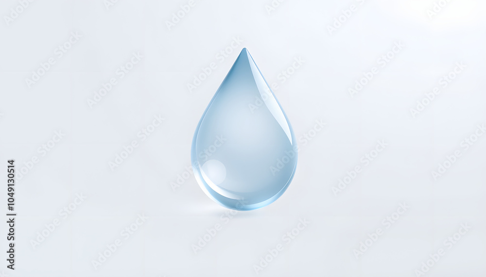 water drop 3d render icon isolated with white highlights, png water drop 3d render icon isolated with white highlights, png