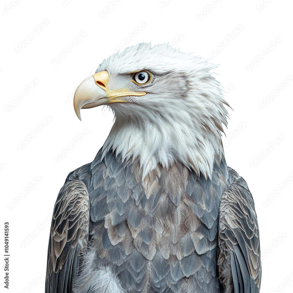 Obraz premium Bald eagle on transparent background