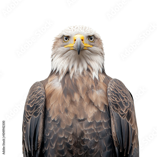 Bald eagle on transparent background photo