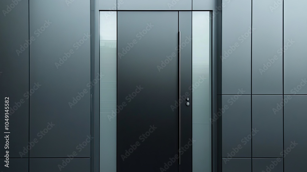 Anthracite double-leaf plastic door with a smooth finish and modern handles, offering a sleek and contemporary look for interior spaces. Anthracite double-leaf plastic door with a smooth finish and modern handles, offering a sleek and contemporary look for interior spaces.