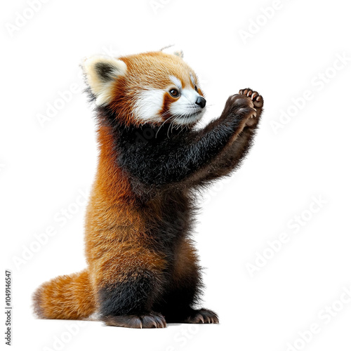 Red Panda on transparent background