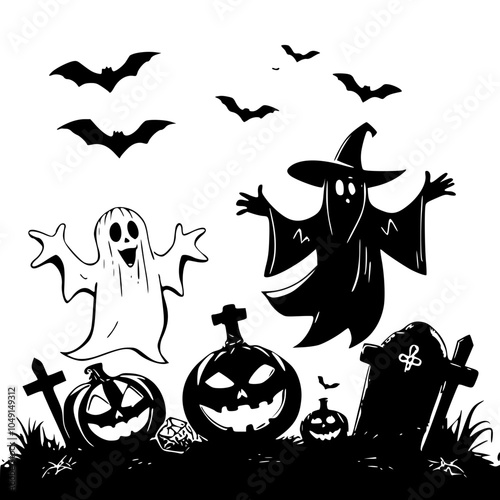 Halloween Decorations Wailing Ghosts