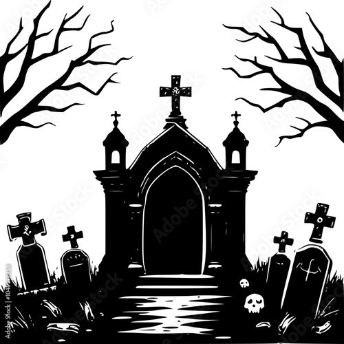 Zombie Settings Cemetery Crypt