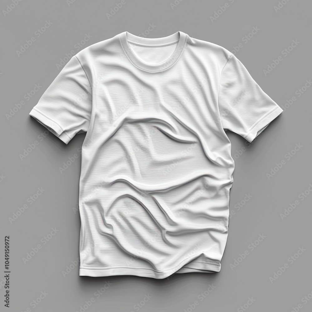 white t-shirts mockup design with grey background .generative ai white t-shirts mockup design with grey background .generative ai