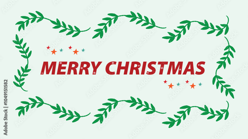 Fototapeta premium Merry Christmas celebration banner design