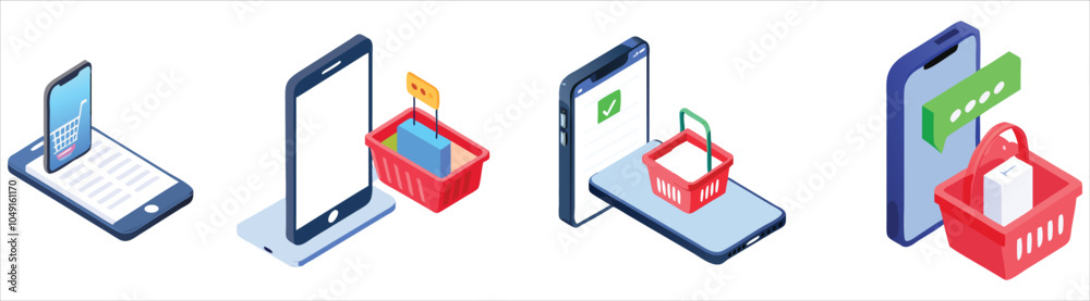 online shopping and online payment concept