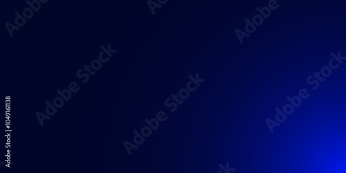 Abstract blue gradient in black background. Abstract futuristic gradient background. Used for technical works. Gradient. Illustration. Vector. 