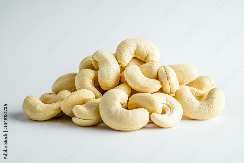 Cashew nut on white background. Cashew nut on white background.