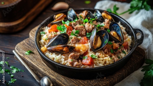 Delicious Mussel Rice Dish