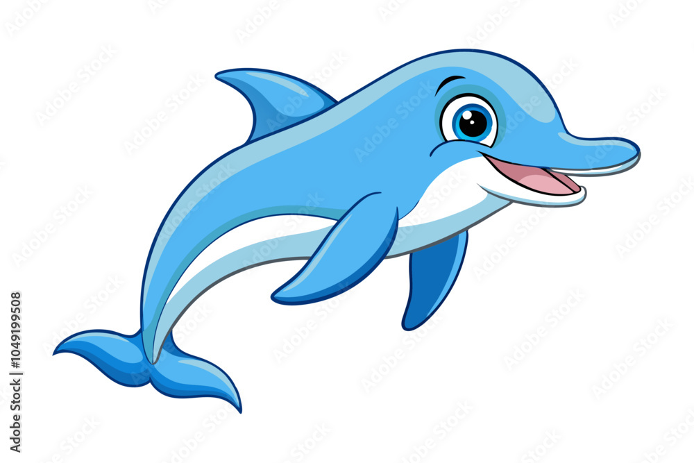 Obraz premium Dolphin cartoon vector