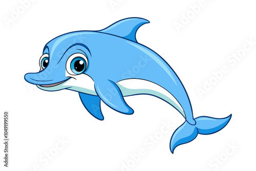 Dolphin cartoon vector