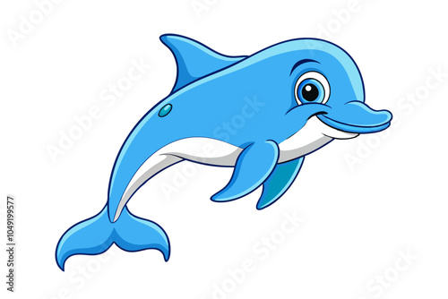 Dolphin cartoon vector