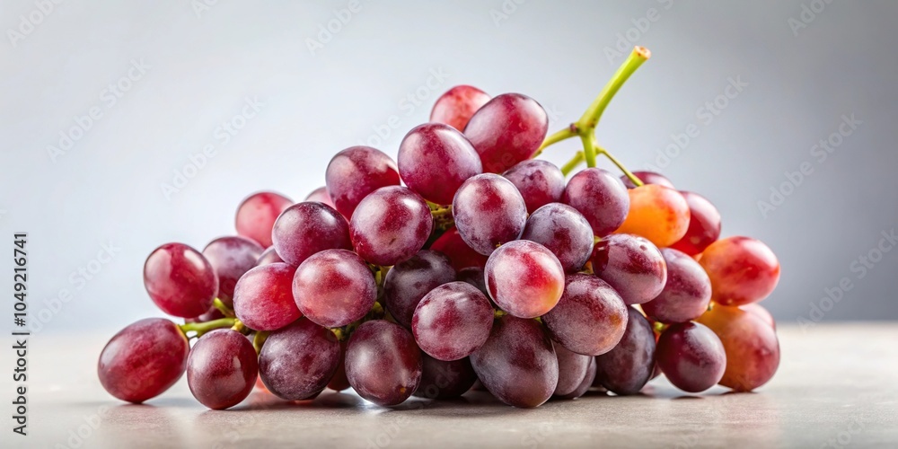 Obraz premium Isolated grape bunch on neutral background