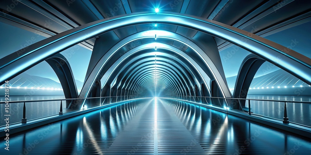 futuristic bridge design suspended in negative space futuristic bridge design suspended in negative space