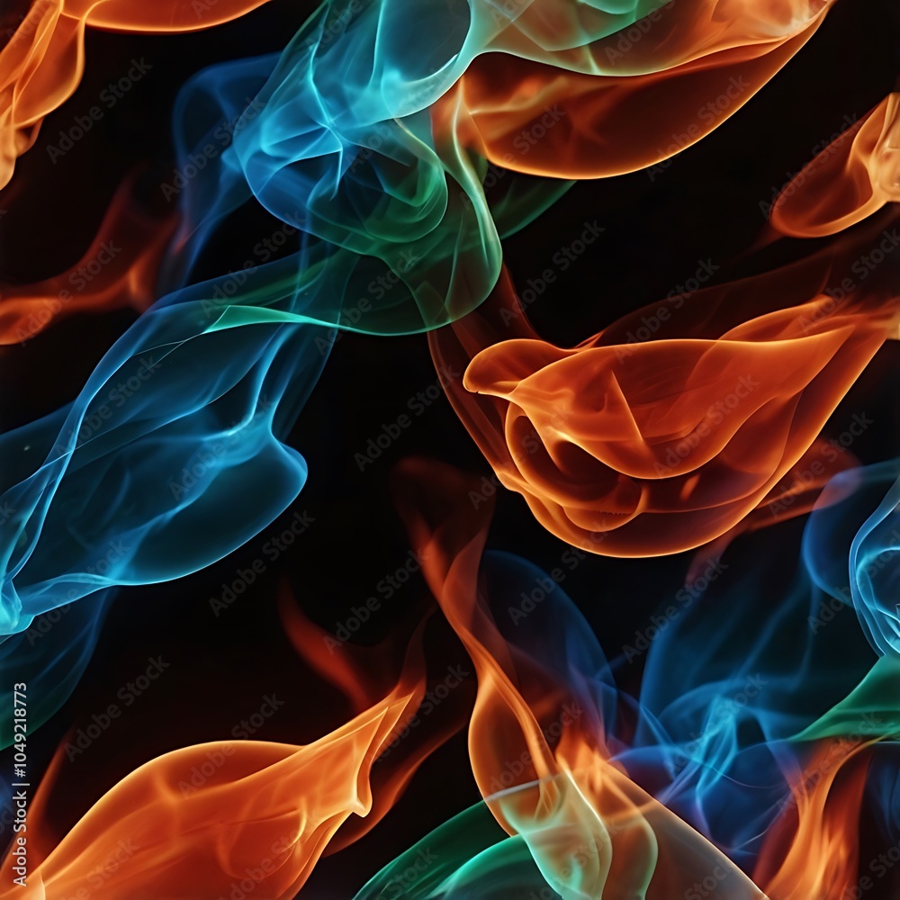 Naklejka premium glass of fire