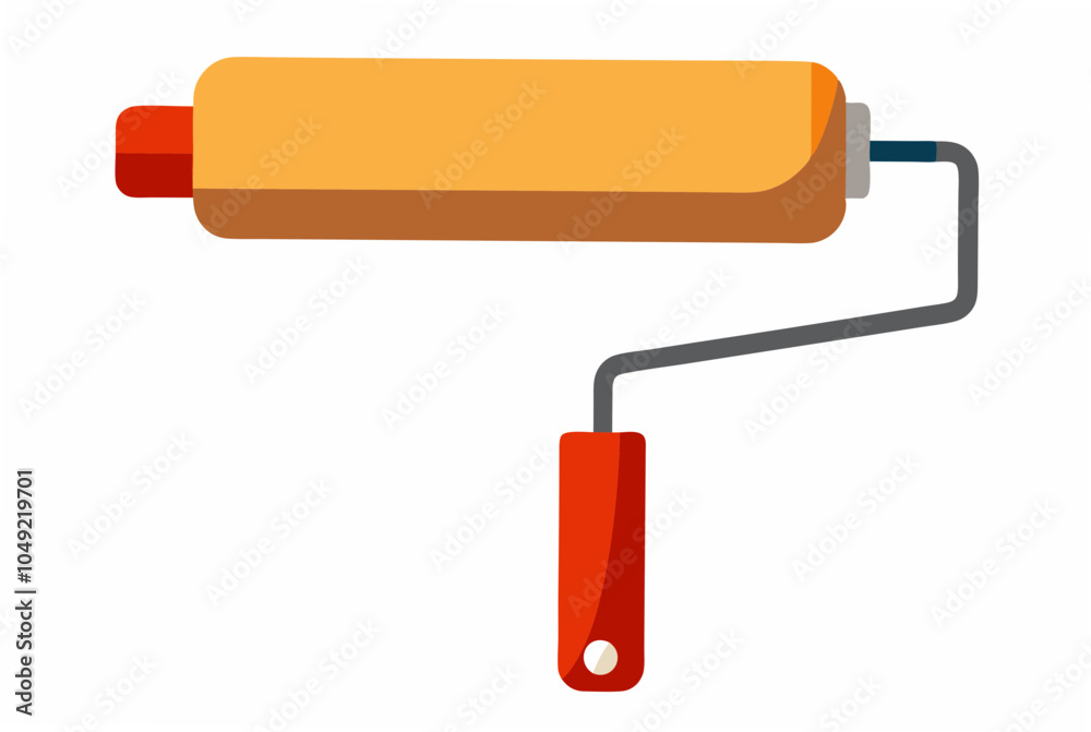 Paint roller on white background Paint roller on white background