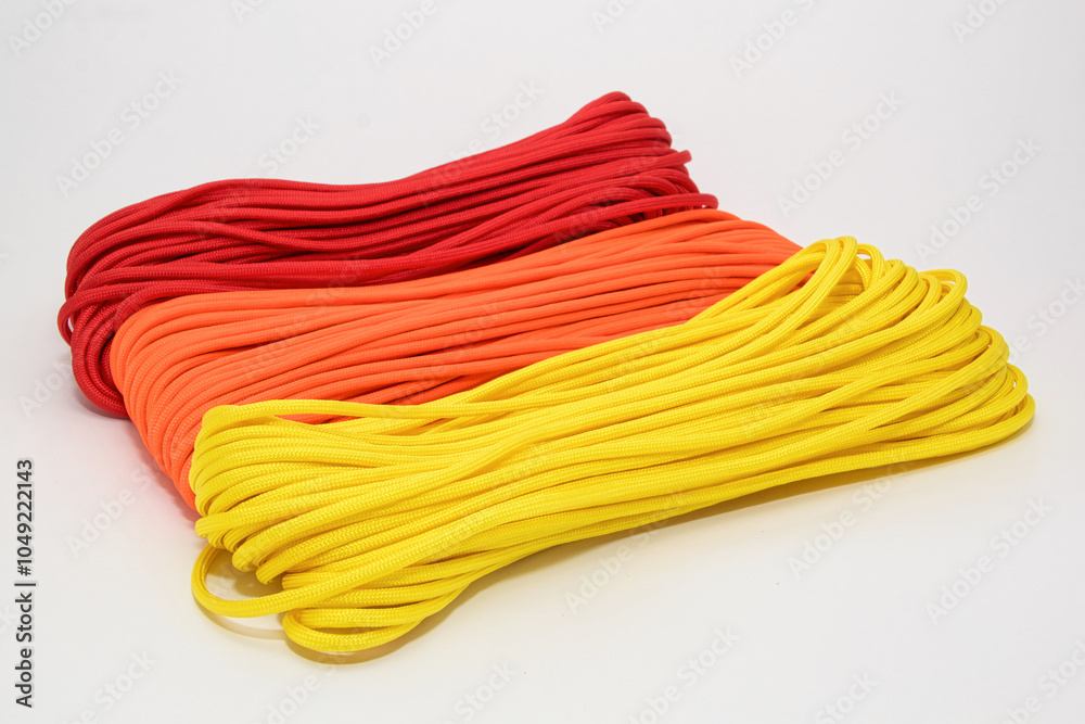 Red, Orange, and Yellow Paracord Rope Bundle Red, Orange, and Yellow Paracord Rope Bundle