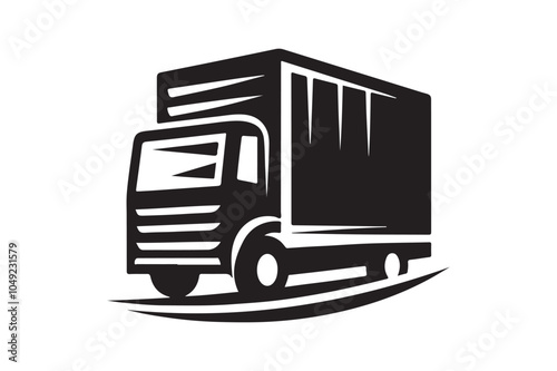 Box Truck Silhouette Vector Illustration – Ideal for Delivery & Transport Designs