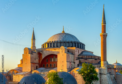 Картината върху платно Hagia Sophia Grand Mosque on Sultanahmet square in Istanbul, Turkey