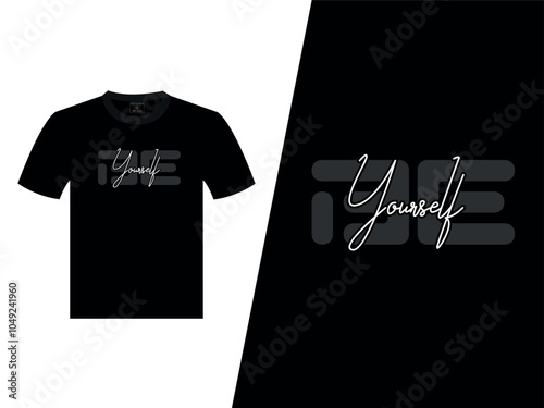 Be Yourself Vector T Shirt Design