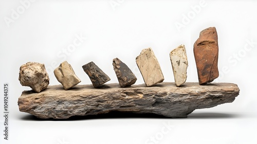 Precisely Organized Fossilized Shark Vertebrae Offering a Glimpse into the Prehistoric Underwater World and the Evolution of Marine Life photo