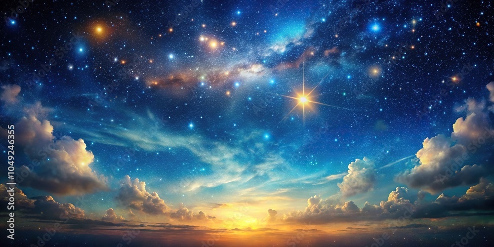 Obraz premium abstract sky background resembling starry night