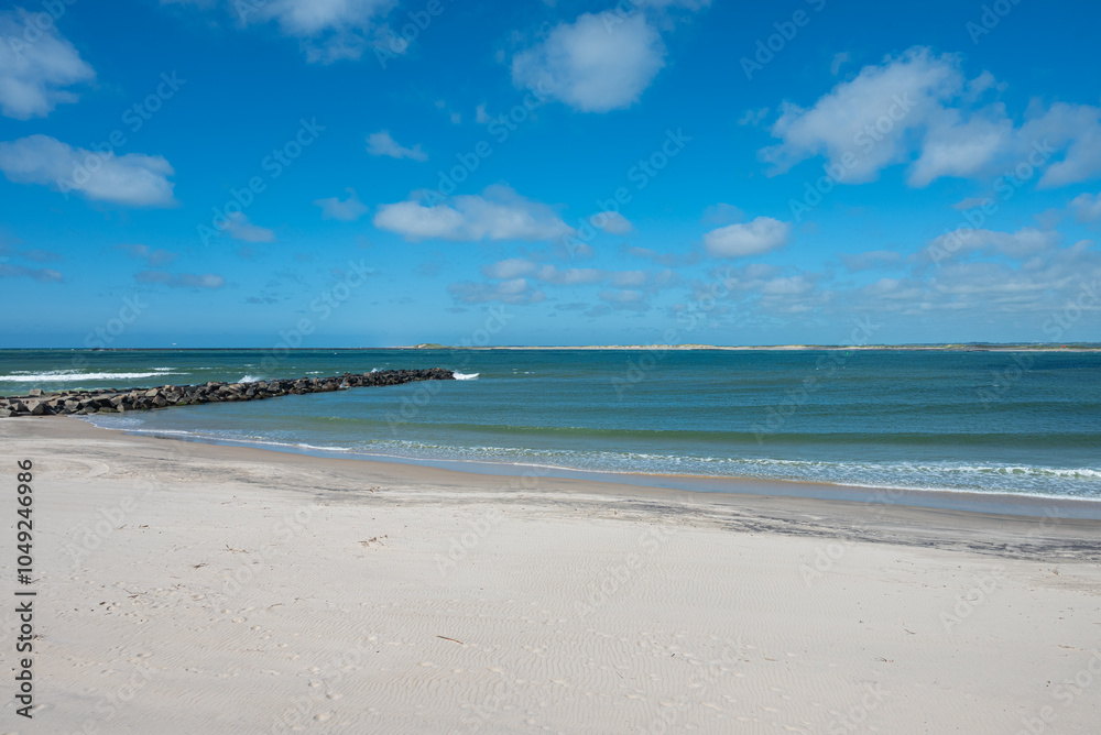 Fototapeta premium Beach of Thyboron in jutland in Denmark