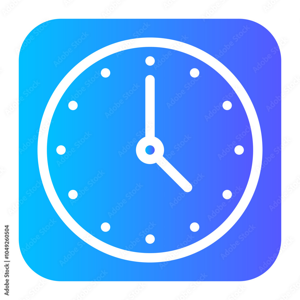 wall clock gradient icon wall clock gradient icon