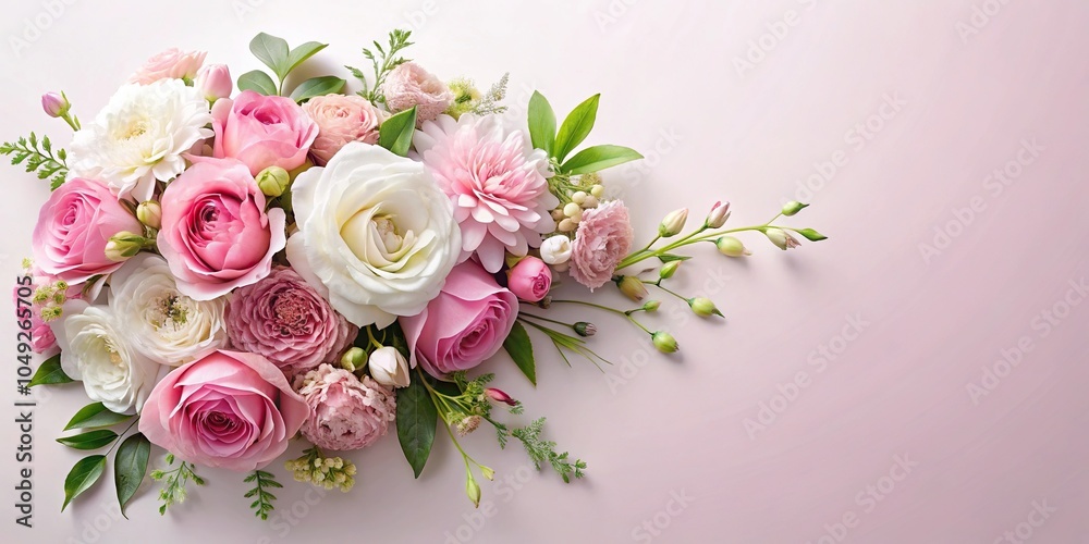 Elegant pink and white floral arrangement Elegant pink and white floral arrangement
