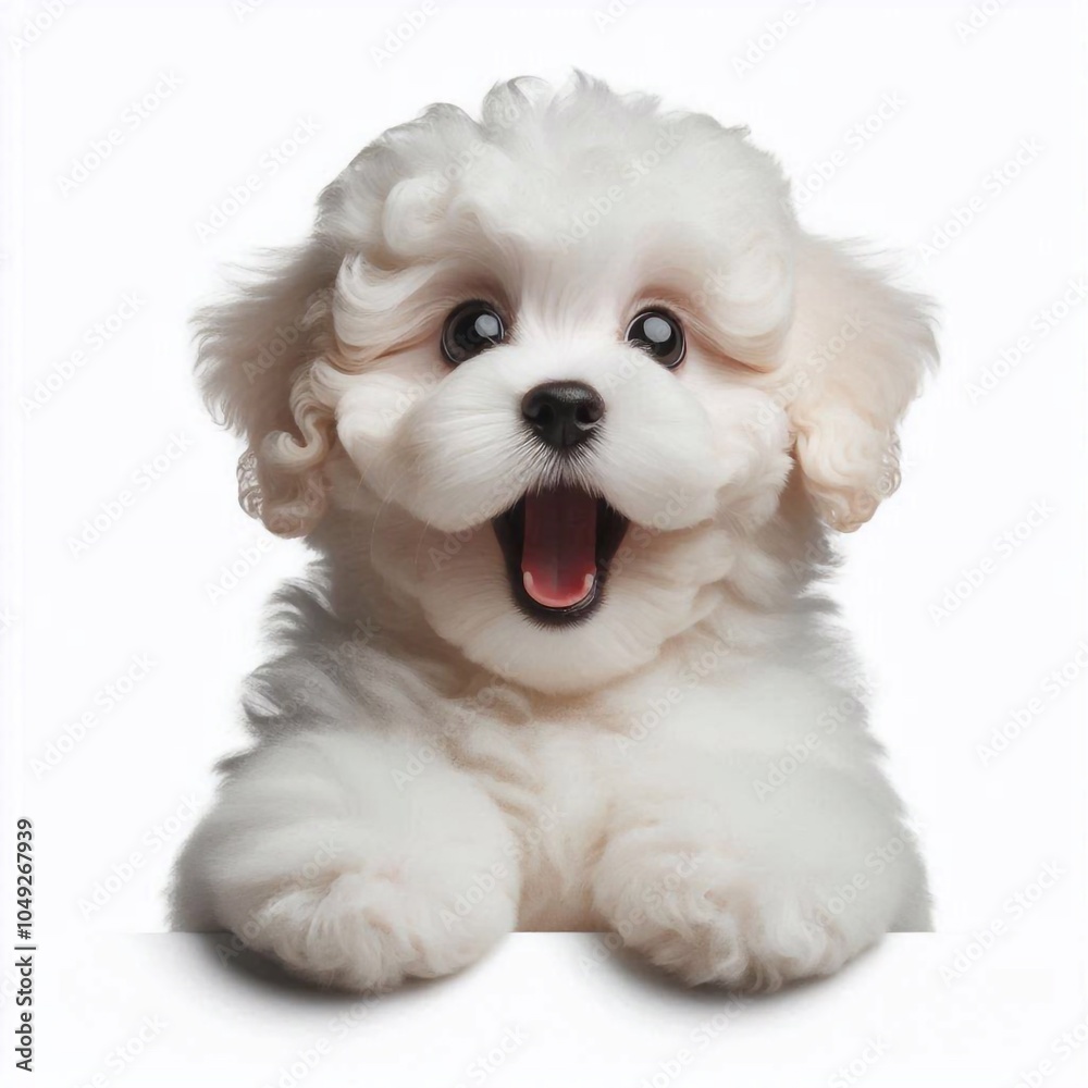 Obraz premium Erschrockener Malteser