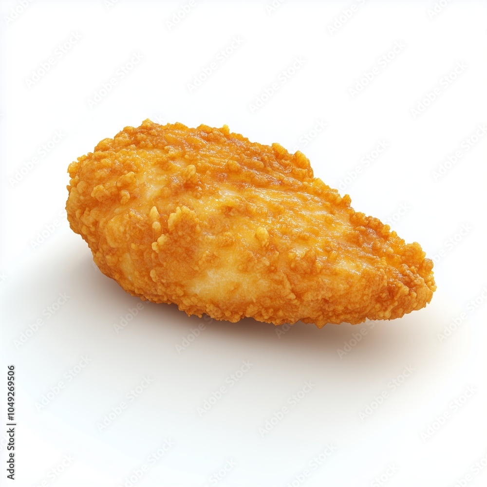 Crispy fried bread crunchy meat or vegetable homemade for snack food isolated white Crispy fried bread crunchy meat or vegetable homemade for snack food isolated white