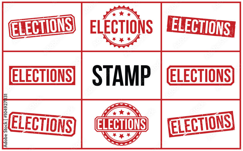 Elections rubber stamp on white background. Elections Stamp. Elections rubber stamp on white background. Elections Stamp.