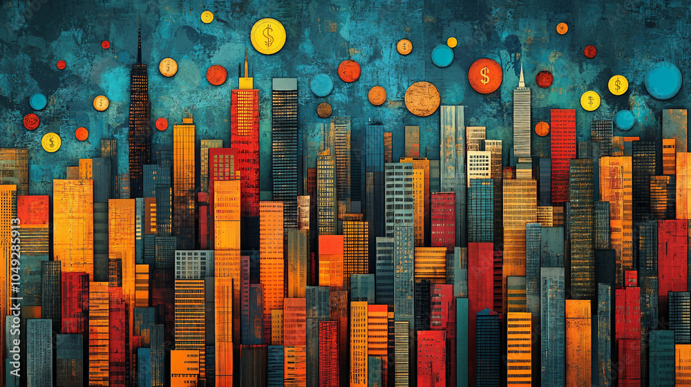 Obraz premium abstract background with splashes