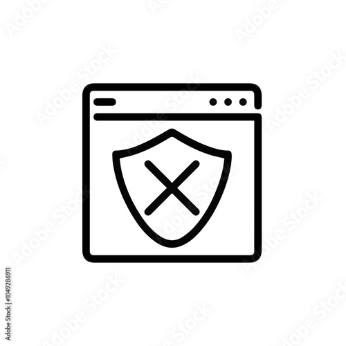 Warning signal icon symbol vector image Illustration 