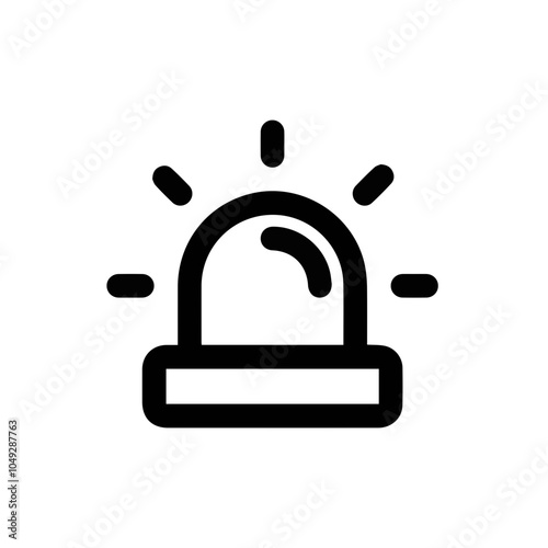 Warning signal icon symbol vector image Illustration 