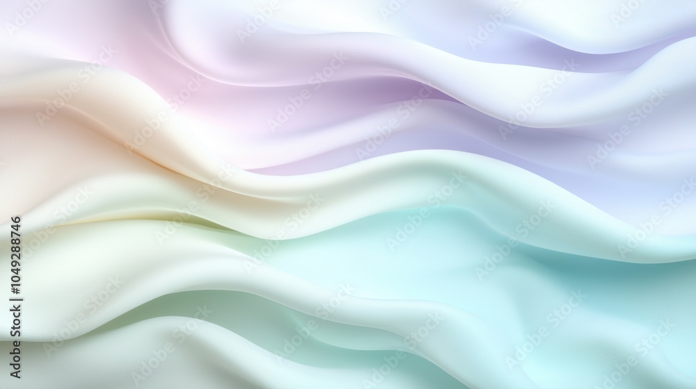 Obraz premium Soft pastel abstract waves background