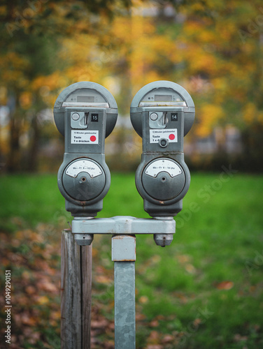 Alte Parkuhr Oldschool parking meter photo