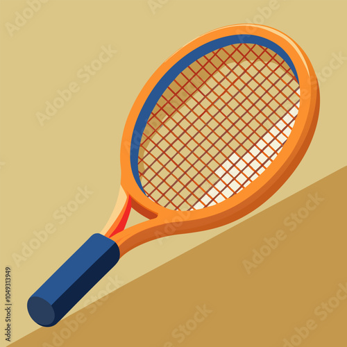 A  colorful  illustration  of  a  tennis racket, perfect for adding  a  sporty  touch  to  your  designs.