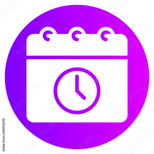 schedule gradient icon