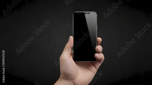 Wallpaper Mural Smartphone With Black Screen in Hand Torontodigital.ca