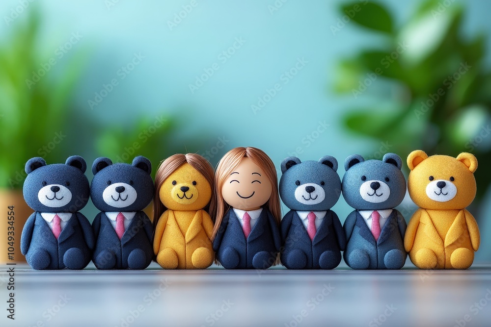 Fototapeta premium Creative Concept of Human Resource Management