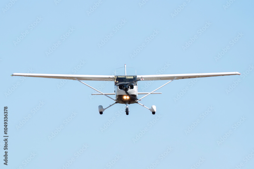 Aerial view of a small plane flying in Turkey Aerial view of a small plane flying in Turkey