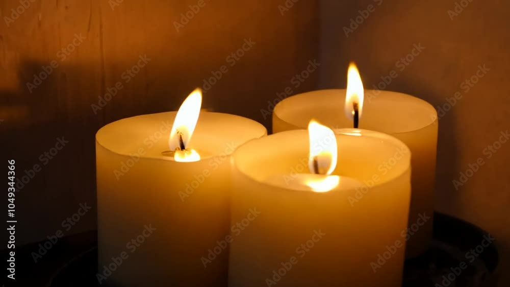 Lit Group Candles Table candle candlelight flames flickering wax illumination ambient decor lighting arrangement relaxing glow setting ambience atmosphere warmth fire tabletop evening centrepiece soo