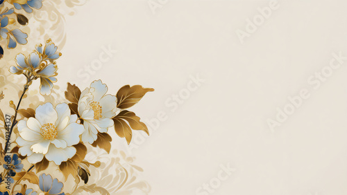 花のカード　AI画像　ジェネレーティブAI