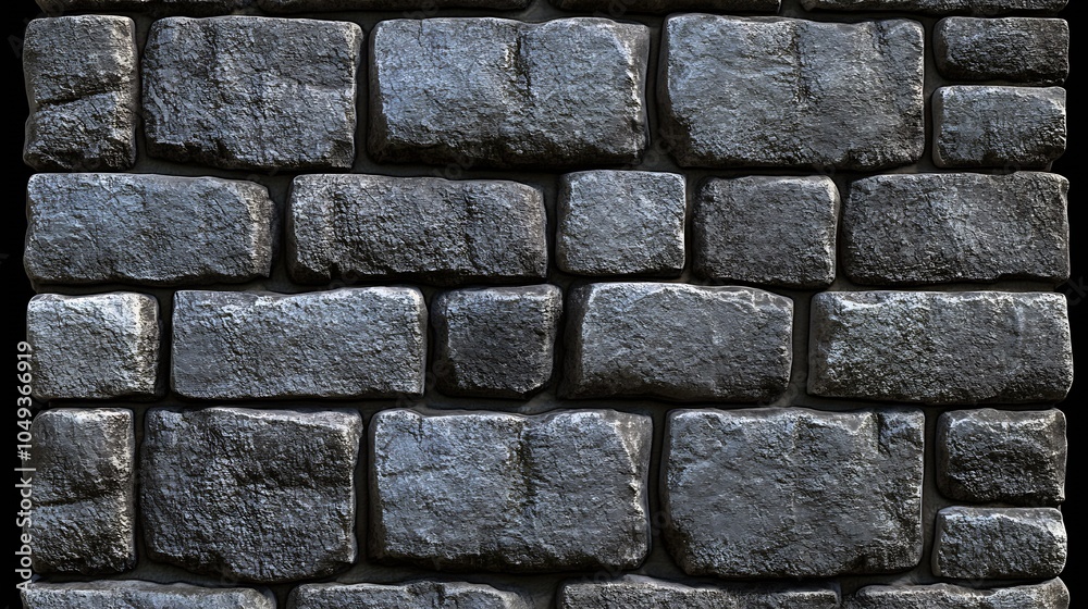 Obraz premium Rustic Stone Brick Wall Texture Perfect for Architectural Backgrounds : Generative AI