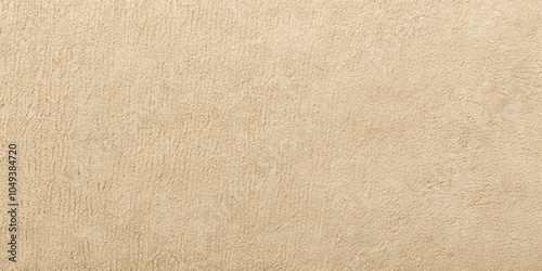 Panoramic light beige suede fabric texture closeup