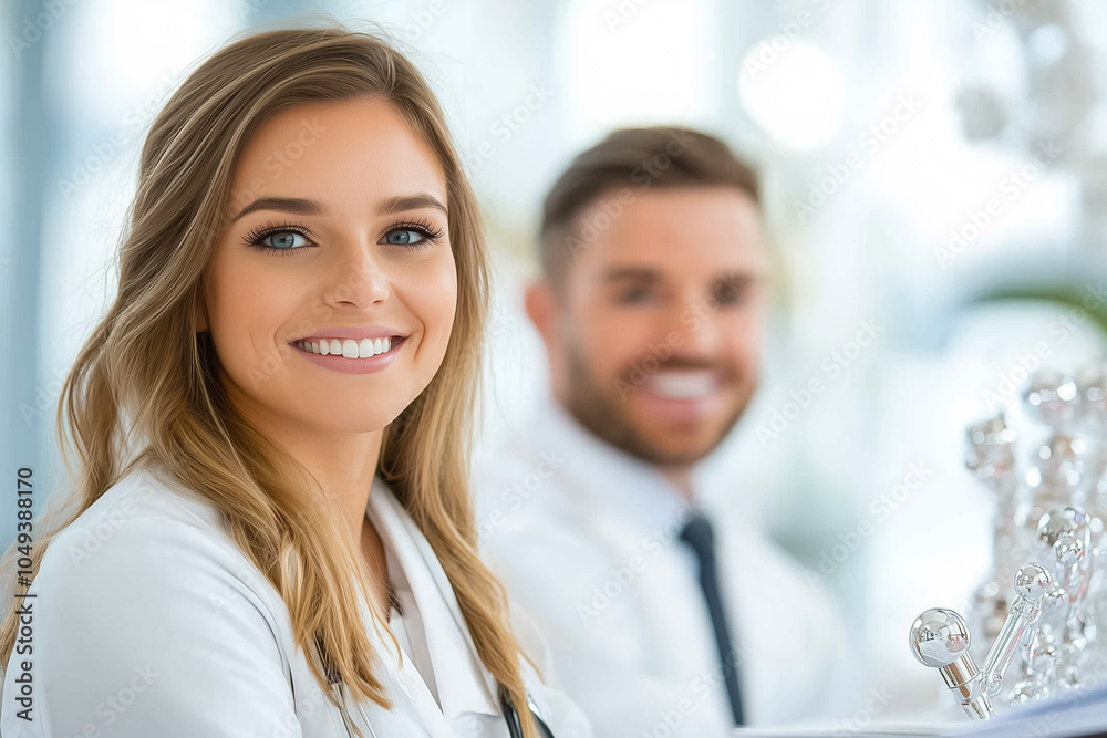 Students in white uniforms share smiles while collaborating in a well-lit educational environment Students in white uniforms share smiles while collaborating in a well-lit educational environment