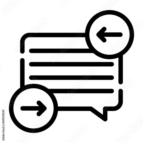 auto reply line icon